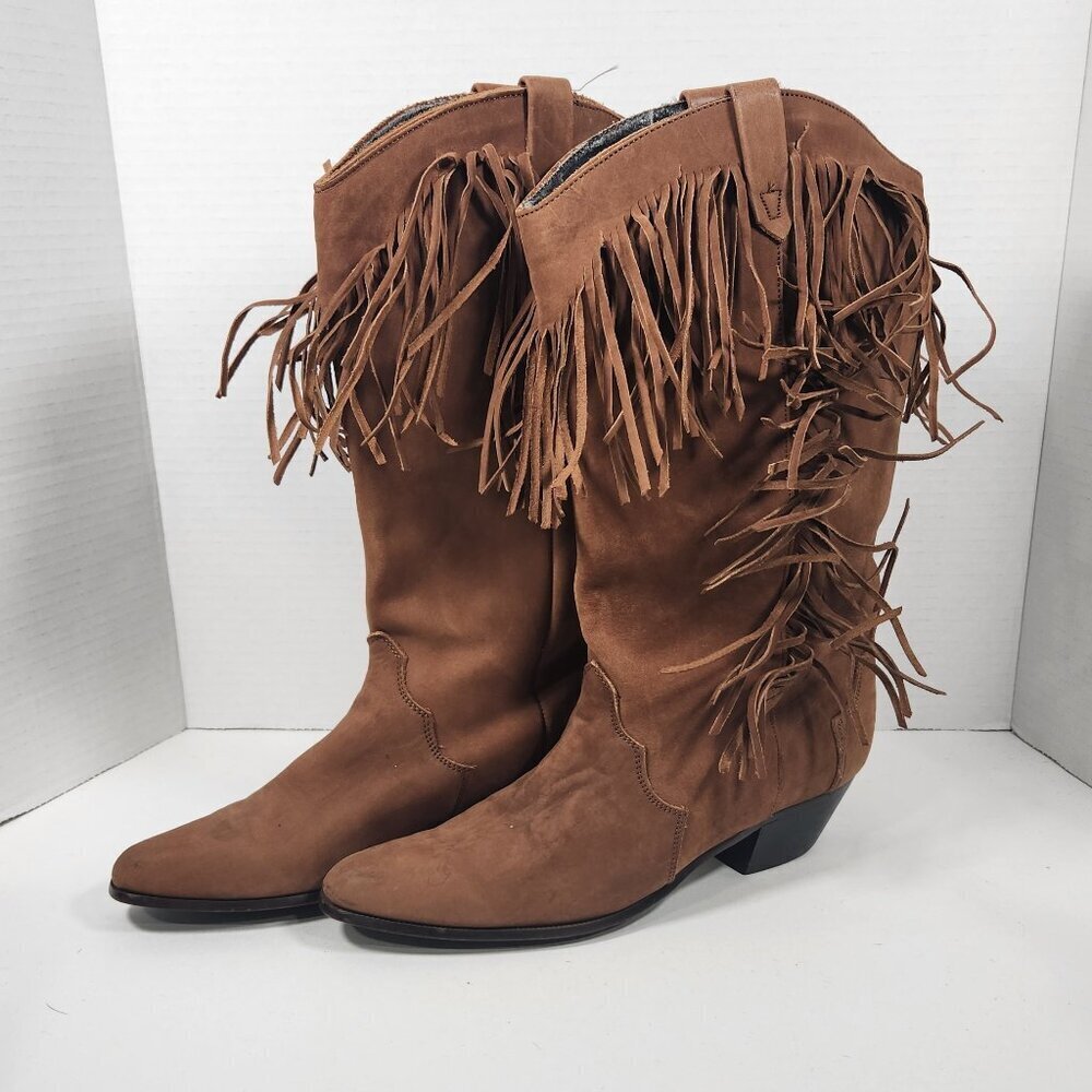Oak Tree Farms Boots with Fringe 8.5